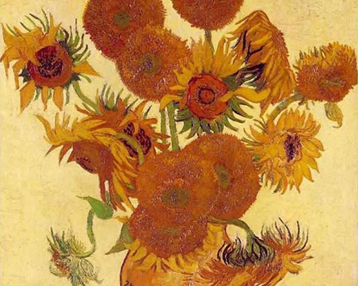 Pictura pe numere - Vaza floarea soarelui Van Gogh