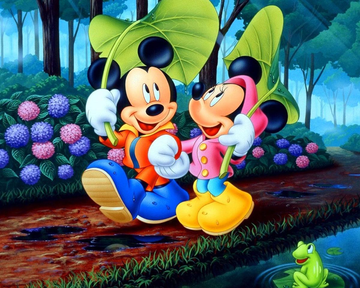 Pictura pe numere - Mickey si Minnie
